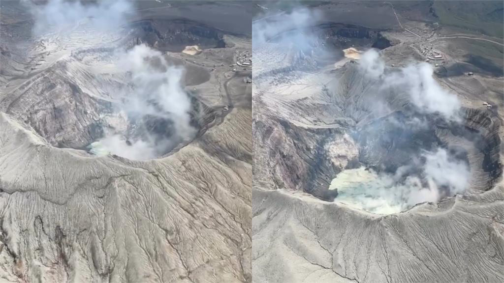 阿蘇火山口「超清晰綠湖泊」震撼曝光！台人憶「環繞經驗」：真的是用命去賭