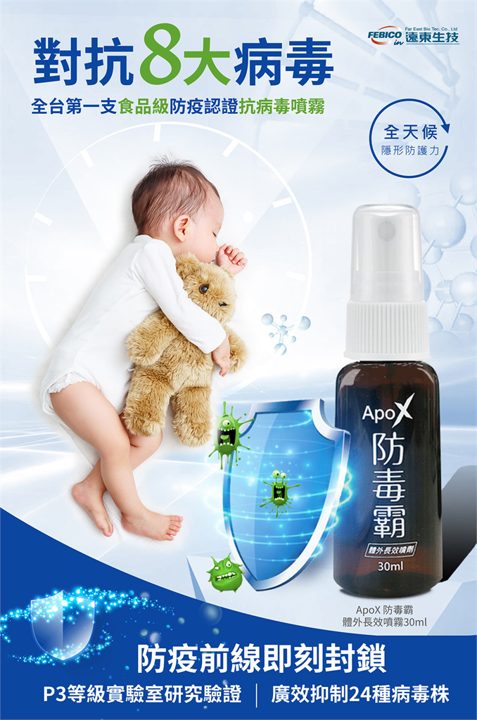 寒流來襲流感該如何預防 ApoX防毒長效噴劑可抑多種病毒