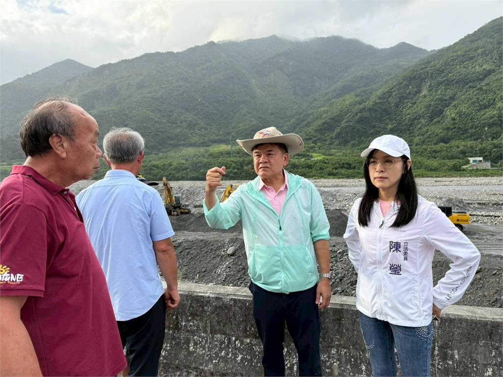 丹娜絲重創台東灌溉設施 民進黨立委陳瑩、莊瑞雄促速搶修