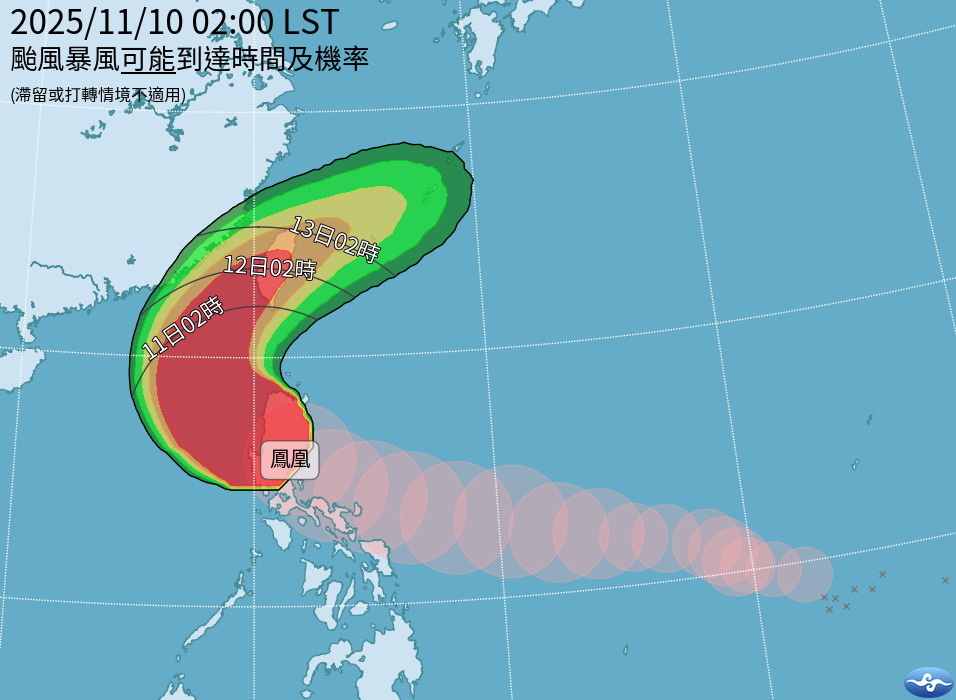 快新聞/11縣市「侵襲率破8成」 中台鳳凰暴風圈恐橫掃全台!