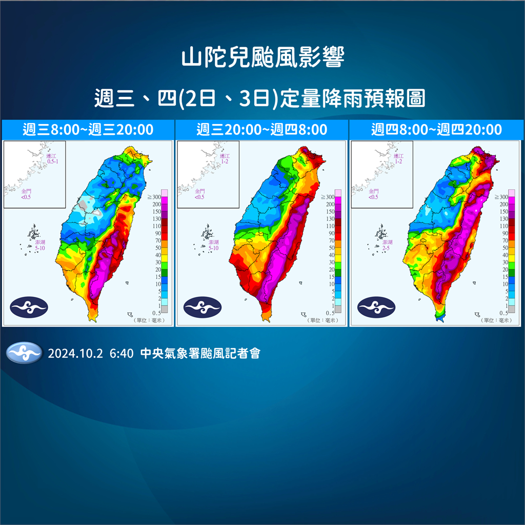 快新聞／山陀兒降中颱龜速北漂！氣象署估持續減弱　各地防強風豪雨