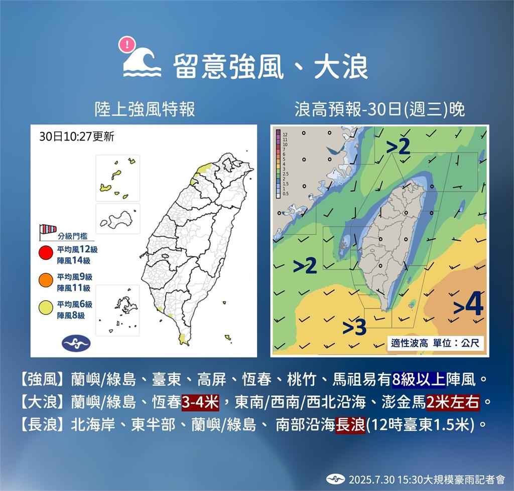 快新聞/西南氣流持續發威! 氣象署曝中南部雨勢最新情況