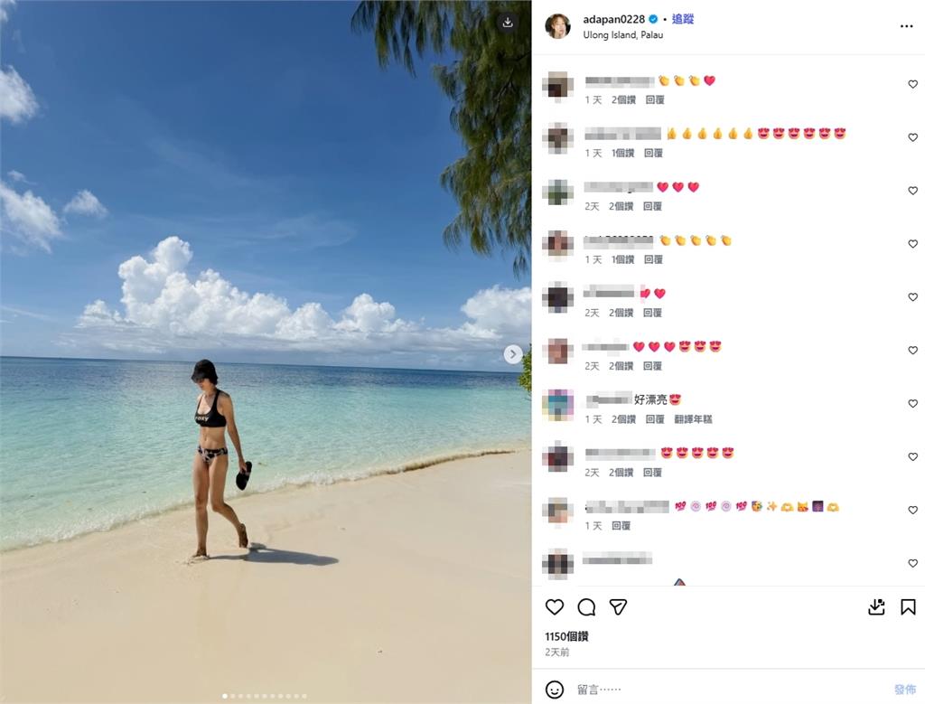 潘慧如超辣比基尼秀凍齡身材！帛琉潛水遇「10鯊共舞」驚人費用曝