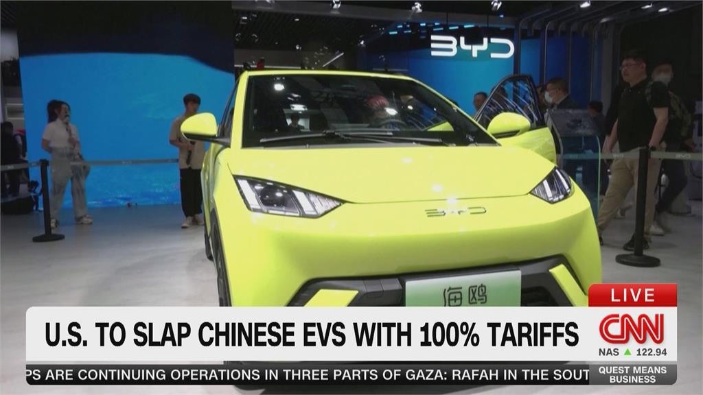 美中貿易戰開打! 拜登對中國製電動車課稅達100%