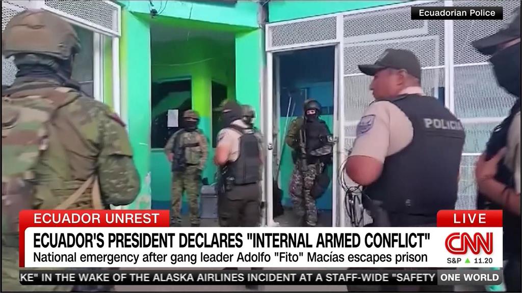 厄瓜多大毒梟越獄引爆治安危機　總統宣布國家進入戰爭狀態