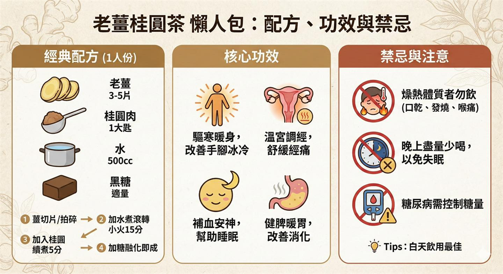 冬日救星來臨!營養師授「10分鐘桂圓紅棗茶」輕鬆揮別經痛寒冷