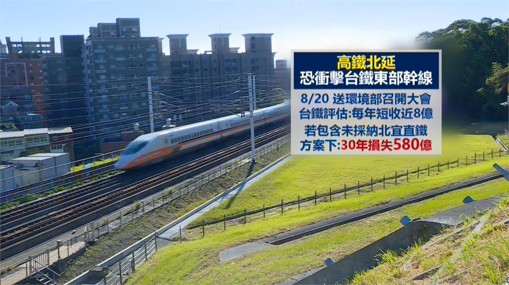 交部推高鐵北延宜蘭　台鐵產工抗少百億收入