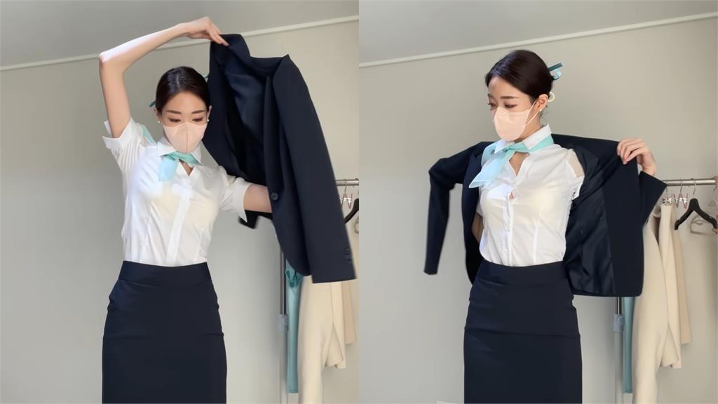 南韓網美換空姐制服太性感！「只穿內衣褲」航空公司氣炸喊告