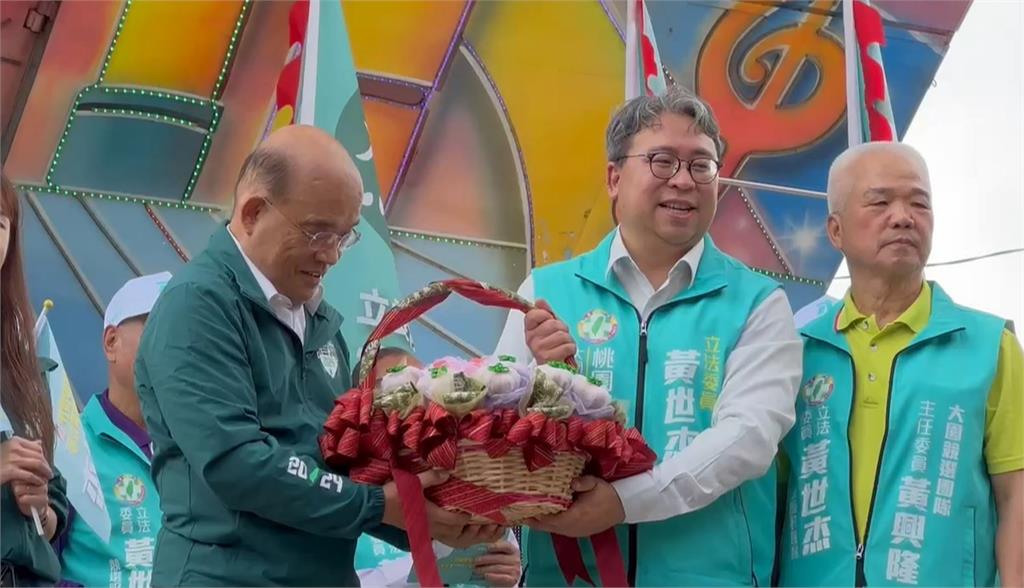 細數大園四年來建設政績 蘇貞昌.鄭文燦站台支持黃世杰