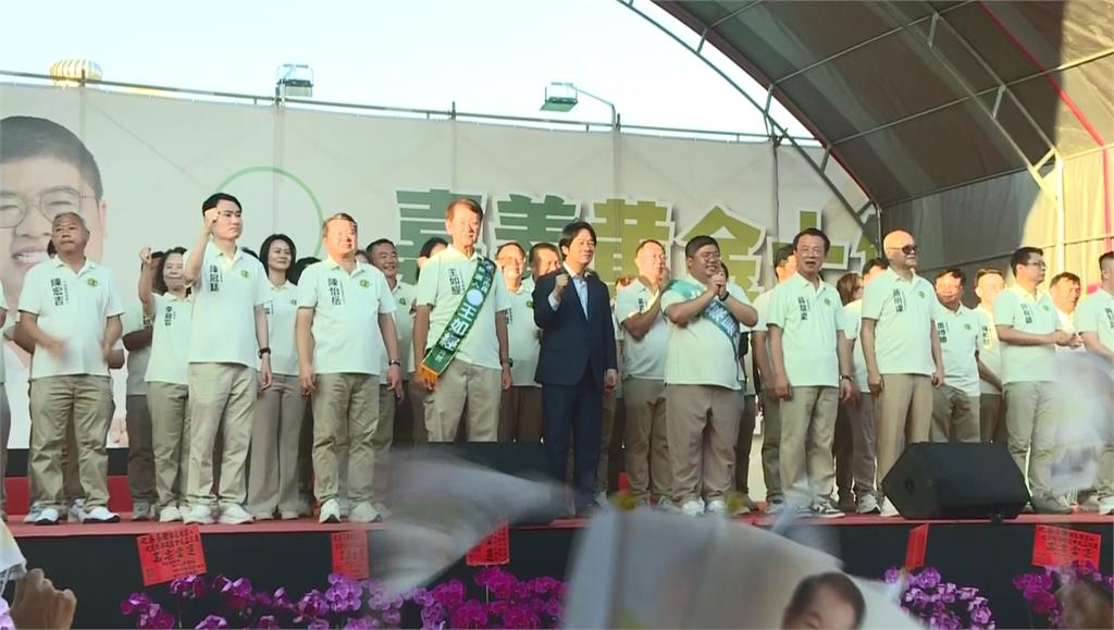 蔡易餘嘉義朴子競選總部成立　賴清德南下站台