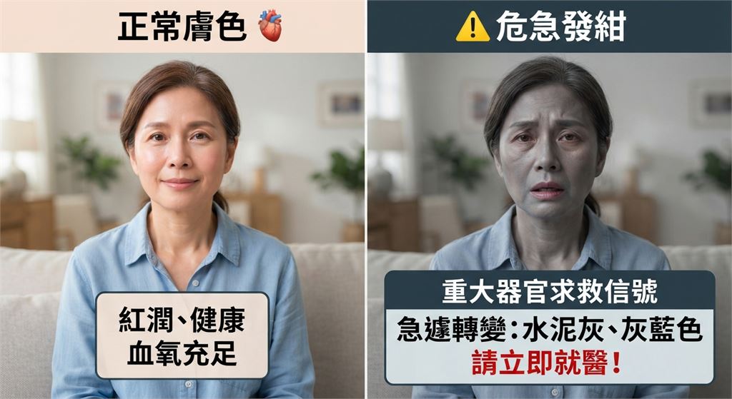 家人「臉色怪怪的」線索勿輕乎! 黃醫師籲:「突變臉」恐有病應急速送醫