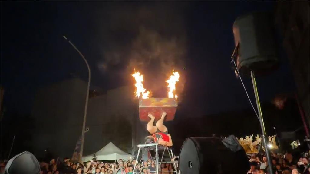 新竹北埔油笐火鬧元宵　楊立微再度上演「火之桌」