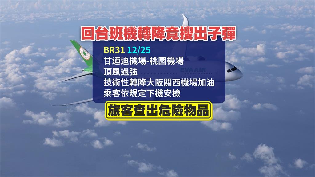 紐約飛台航班乘客搜出手槍？長榮：非台灣人、僅為紀念子彈　