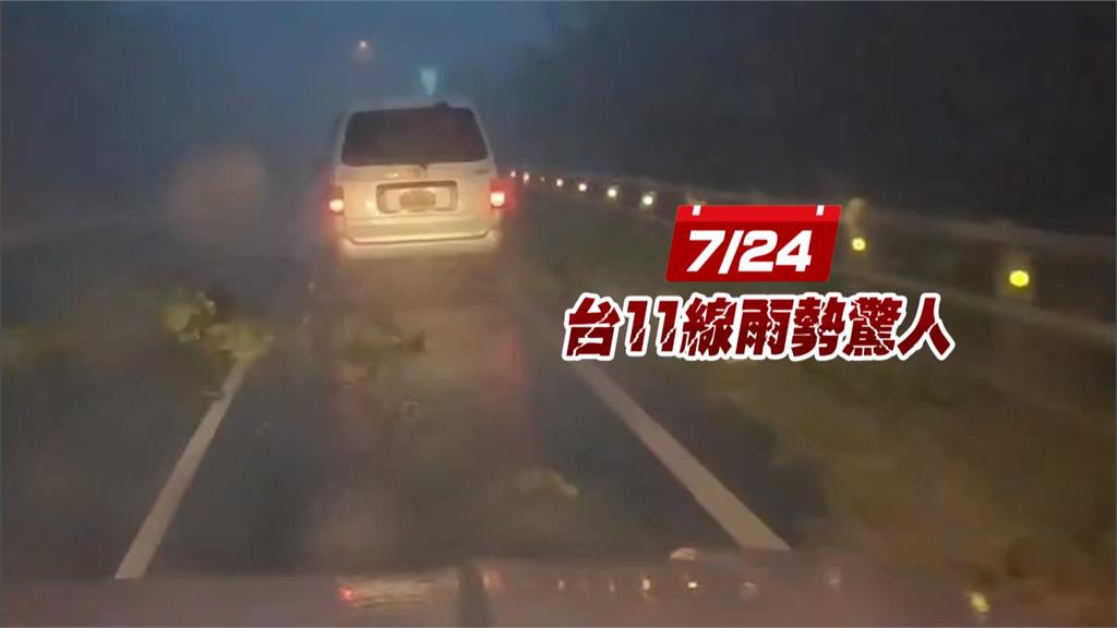 強颱凱米過境! 派出所「盾形袖招」也不敵風雨斷裂