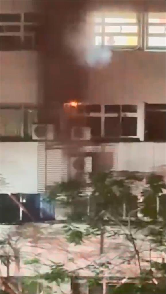 獨家畫面／驚險！北市三總松山分院3樓病房冒火　院方發聲了