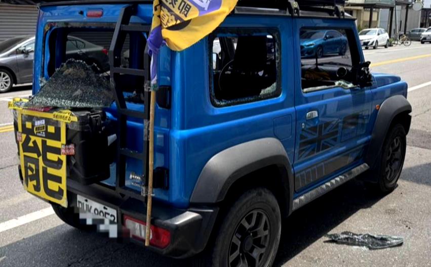 又傳暴力事件! 苗栗罷團志工宣傳車被砸