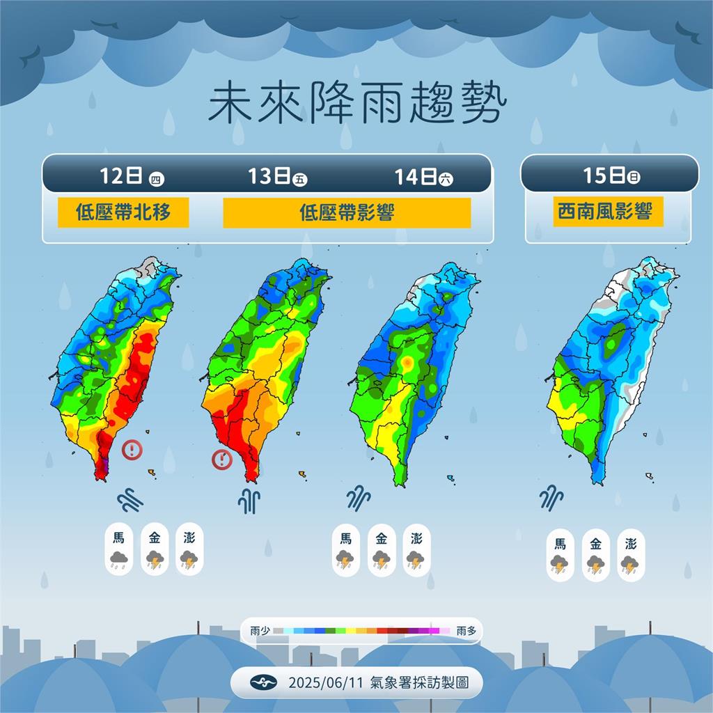 比蝴蝶影響劇烈「94W直衝台灣」!林嘉愷示警2地區嚴防豪雨:今晚至明晨通過