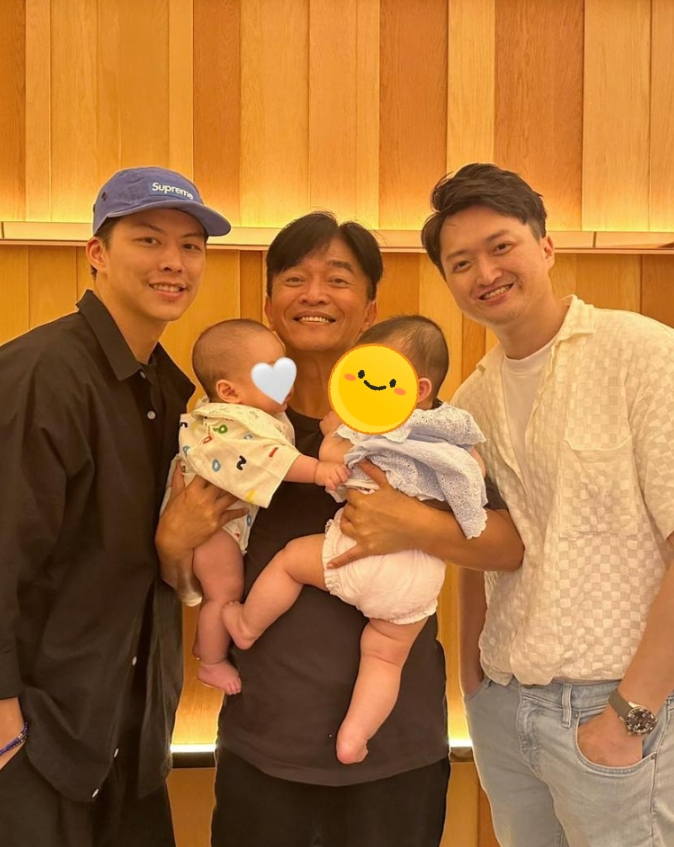吳宗憲罕同框「2超帥女婿」!網見「1亮點」暖喊:左擁右抱好幸福