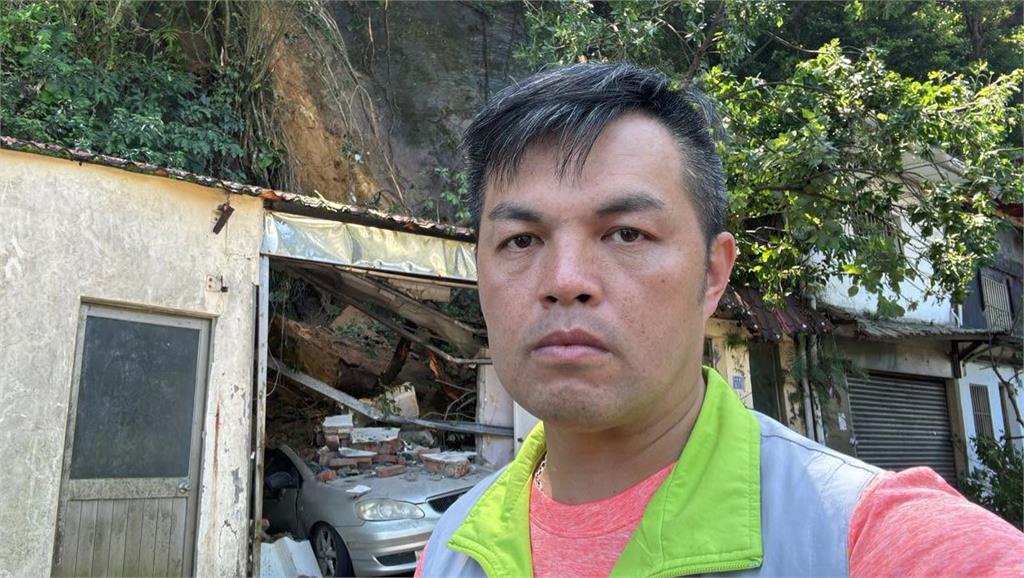 快新聞／基隆端午連假爆災情！土石崩落砸毀民宅、轎車　驚悚畫面曝光