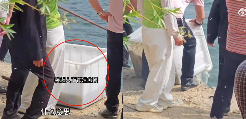 中國流行奇葩放生！道士率眾「丟水果+動物」畫面曝…烏龜幾乎全死光