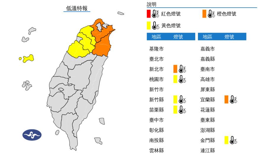 快新聞／大陸冷氣團報到！6縣市低溫特報　「這2地」冷到爆