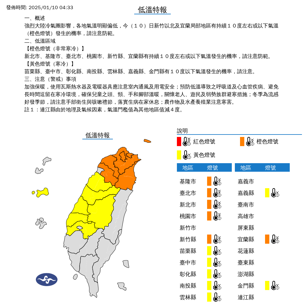 快新聞/新北石碇7.9度!13縣市低溫特報 「這時」前最冷