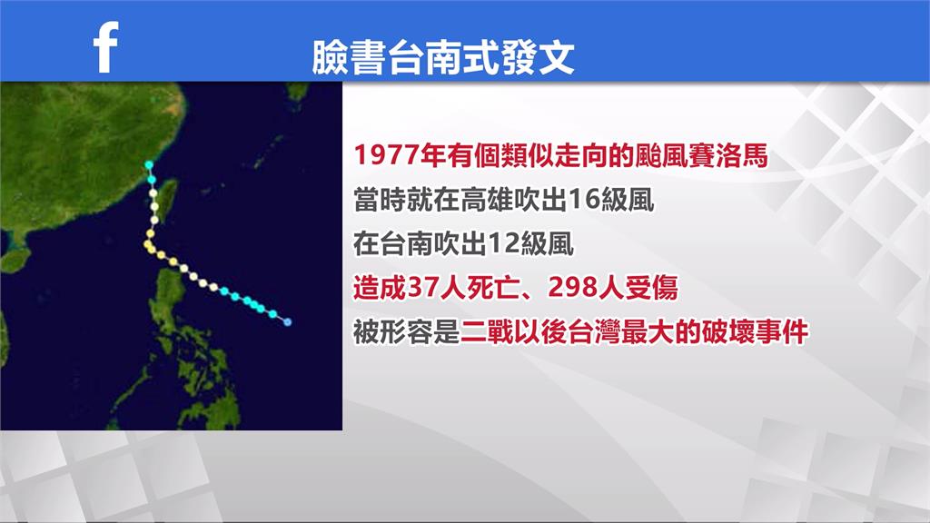 南部人怕爆！山陀兒路徑激似47年前「奪37命賽洛瑪」