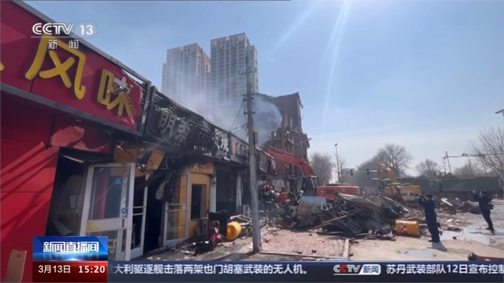 中國河北商店氣爆 建築部分坍塌2死26傷