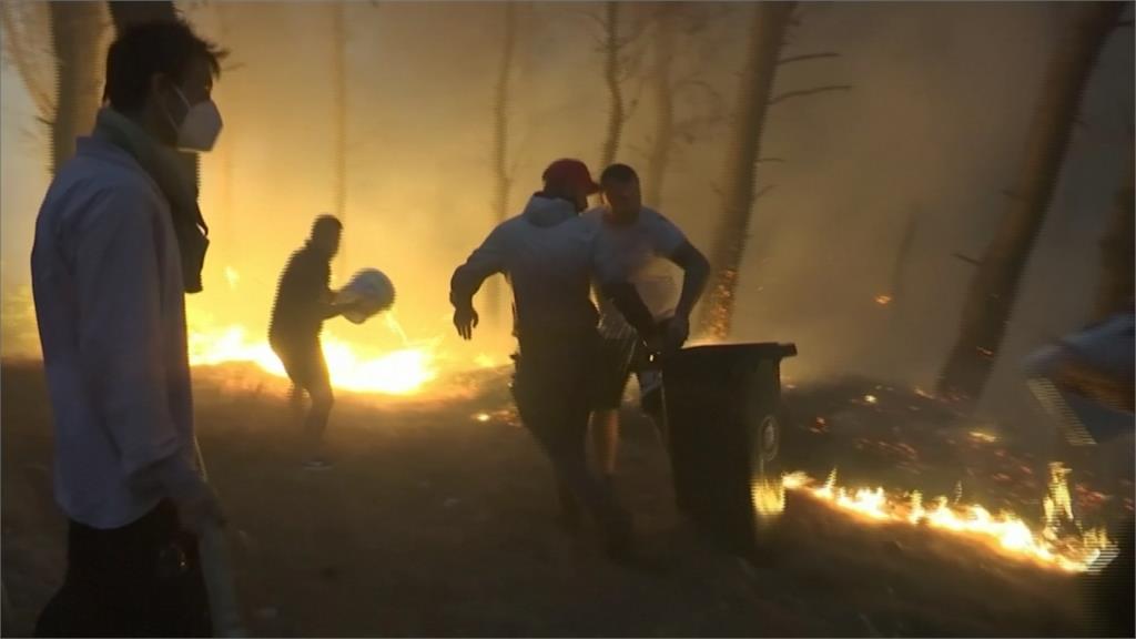 歐洲熱浪.乾旱.野火接踵而至　希臘野火燒毀面積約2座台北市