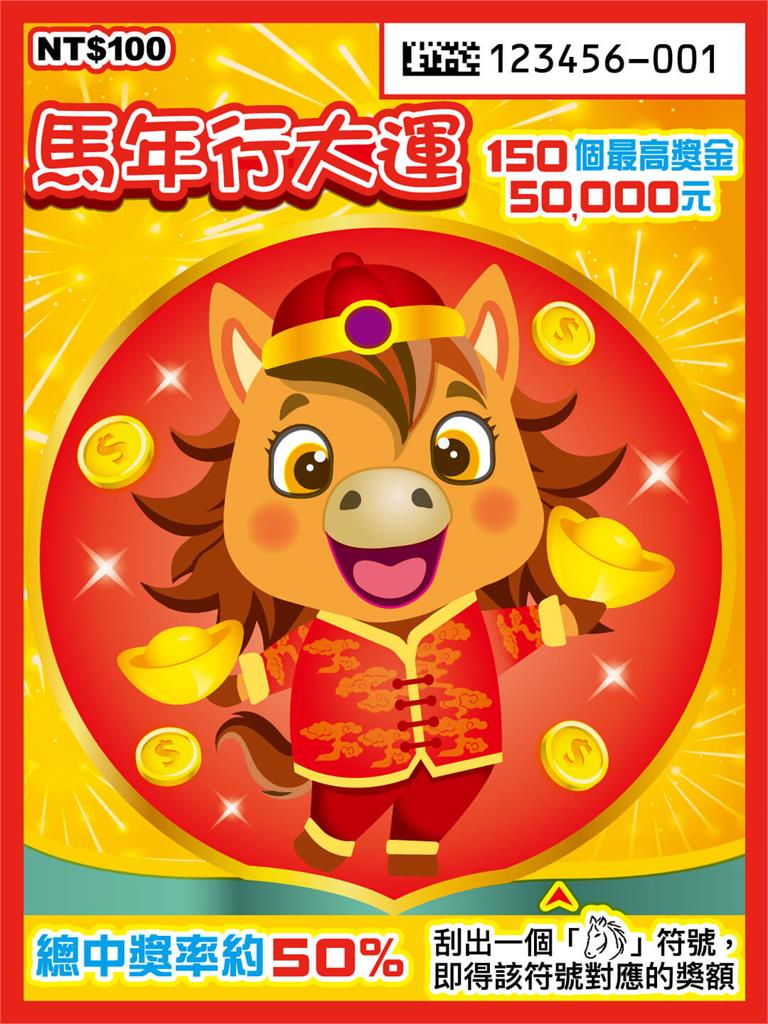 2026過年刮刮樂攻略來了！台彩豪發128億元「這款」中獎率最高達70%