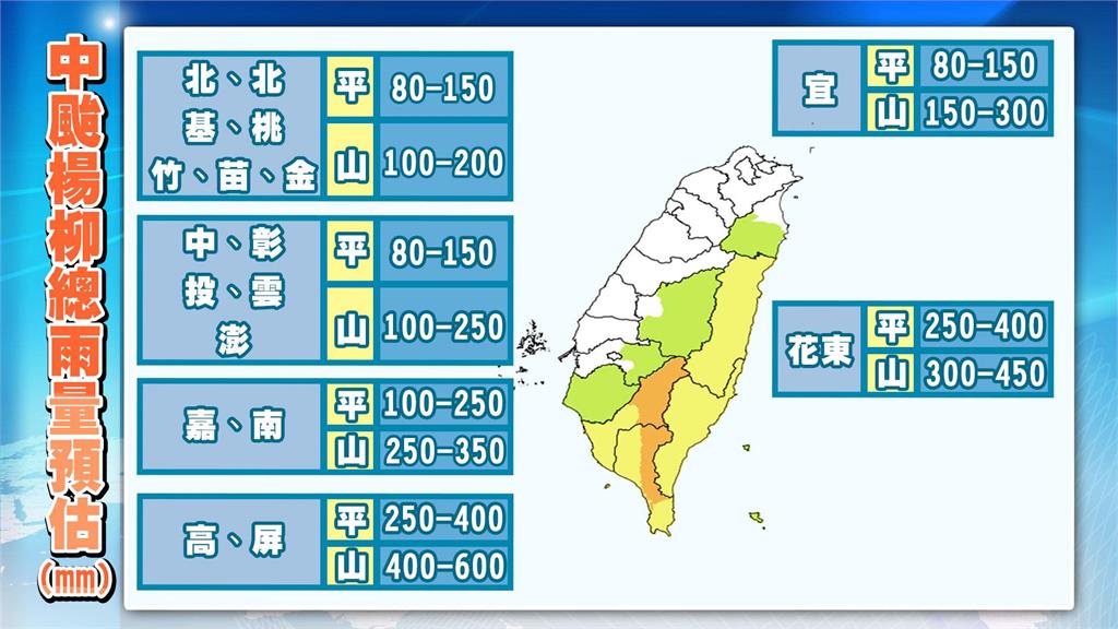 侵襲率10地達100%「有颱風假?」 林嘉愷揭「楊柳進劇烈時段」回穩時間曝