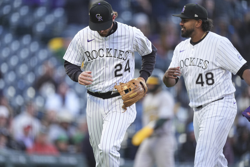 MLB(影)／落磯演出本季第一次三殺守備　可惜最終仍不敵運動家　