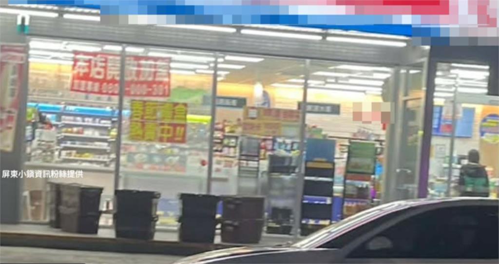 快新聞／屏東潮州便利商店遭開槍　玻璃裂成「蜘蛛網狀」嫌犯在逃