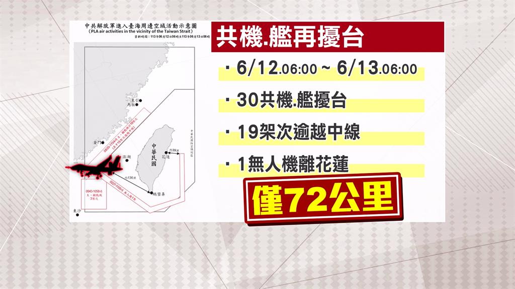 詭!擾台中國無人機距花蓮港39海浬 與上回基隆相同
