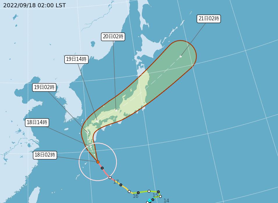 快新聞／花東下半天留意局部大雨！ 強颱「南瑪都」直撲九州