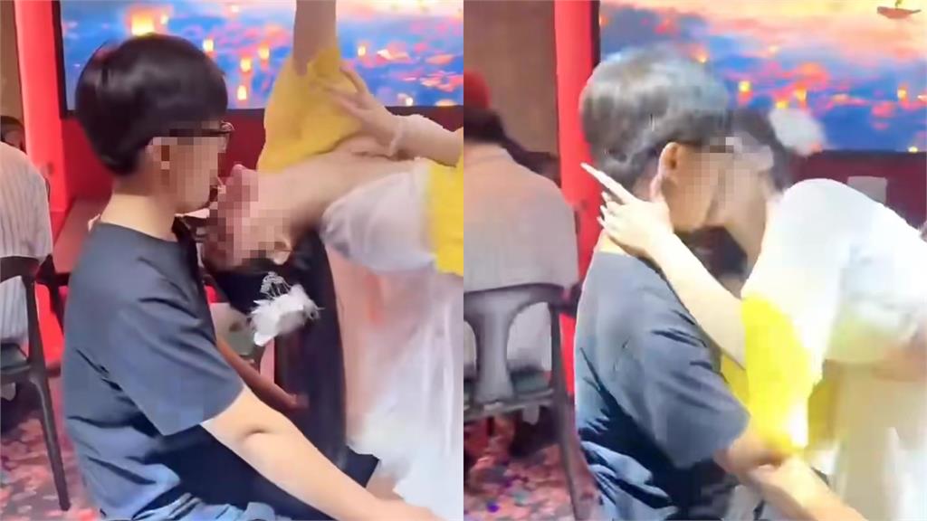 中國燒烤店「付費解鎖猛擦邊」！美女舞者雙手捂胸口「嘴對嘴餵食」畫面流出