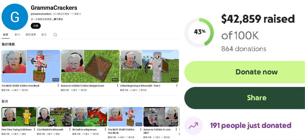 81歲阿嬤勇闖TY界「背後藏洋蔥」！募資助孫子抗癌引20萬網友力挺