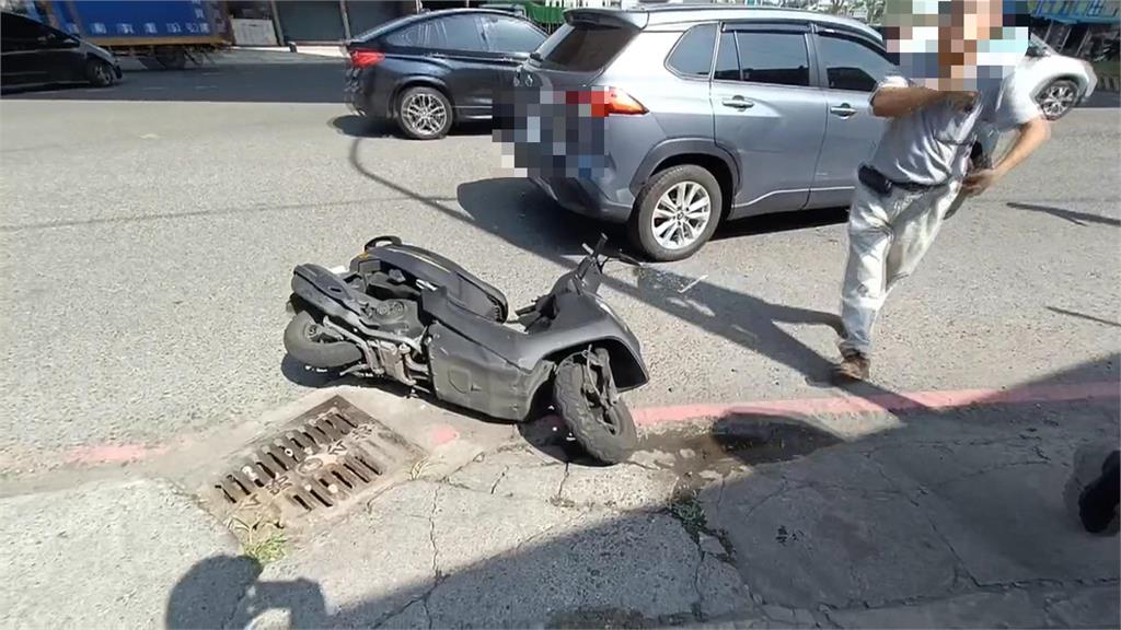 轎車左轉撞飛騎士50公尺 車上乘客「棄車逃逸」 肇事駕駛也逃跑