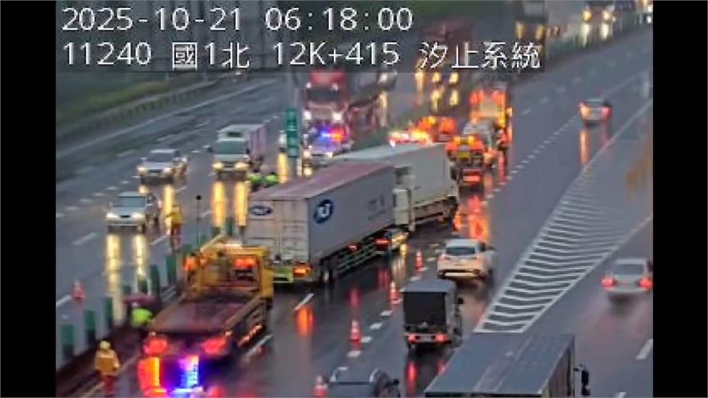 死亡車禍! 小貨車疑打滑撞護欄 駕駛下車查看遭撞飛身亡