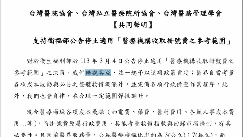 掛號費無上限！　民團控衛福部「自廢武功、犧牲消費者」