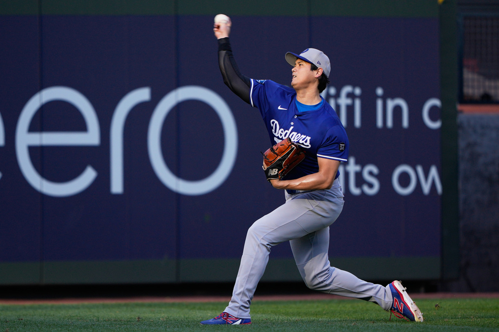 MLB(影)/道奇國聯外卡戰對上紅人 大谷翔平將進入先發輪值名單