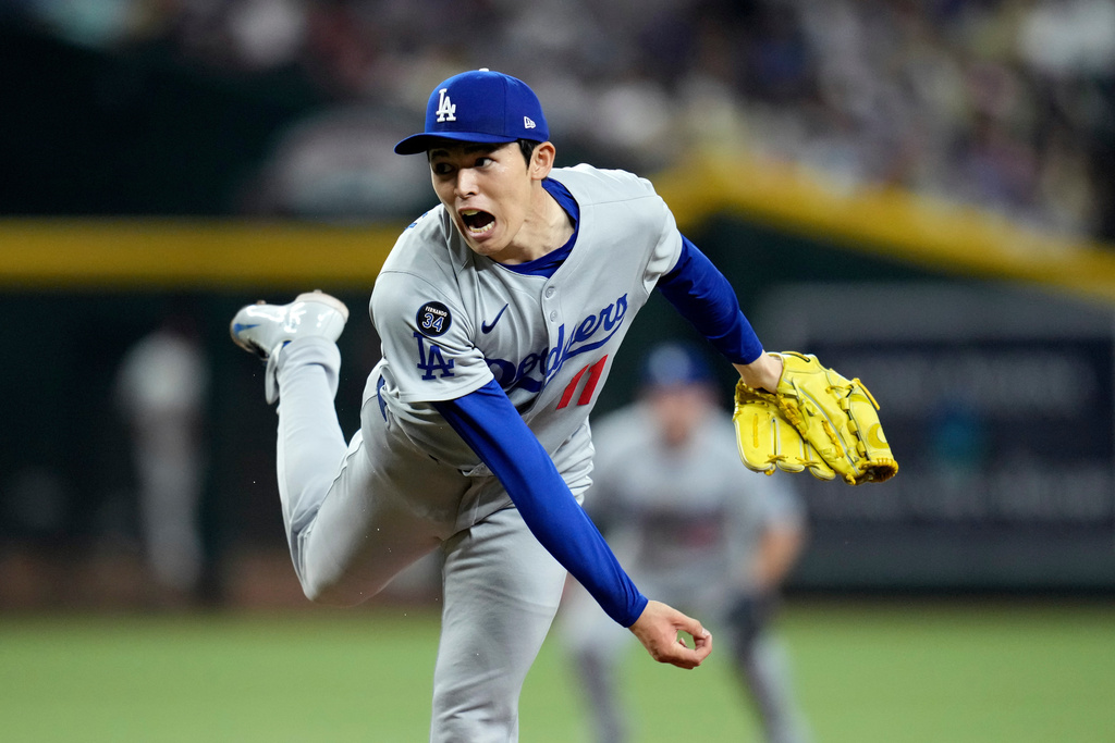 MLB(影)／佐佐木朗希是道奇牛棚的「答案」！3球解決勞雷再度飆出100英里火球