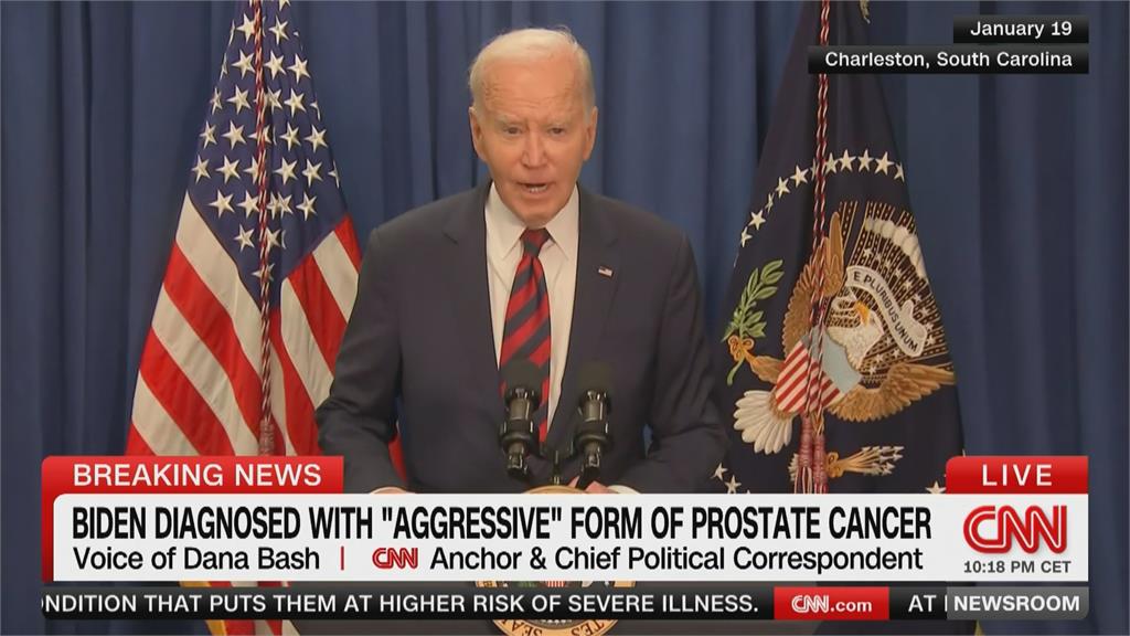 美國前總統拜登卸任後罹患攝護腺癌　正接受放射治療