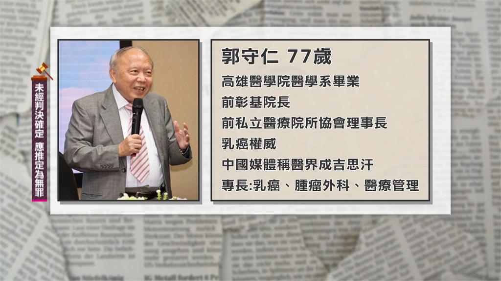 乳癌權威前彰基院長涉嫌洗錢　裁定收押禁見