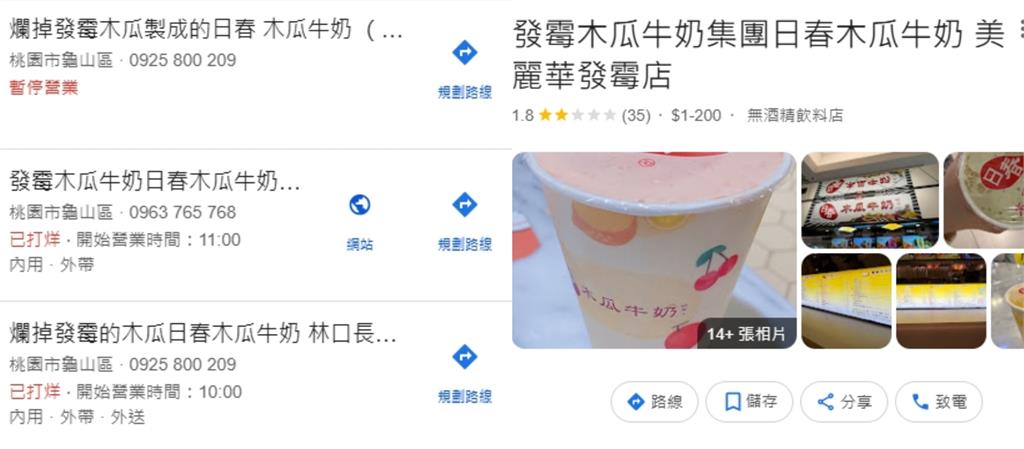 日春遭爆用爛木瓜!網氣炸Google改名「發霉集團」5款飲料也臭酸