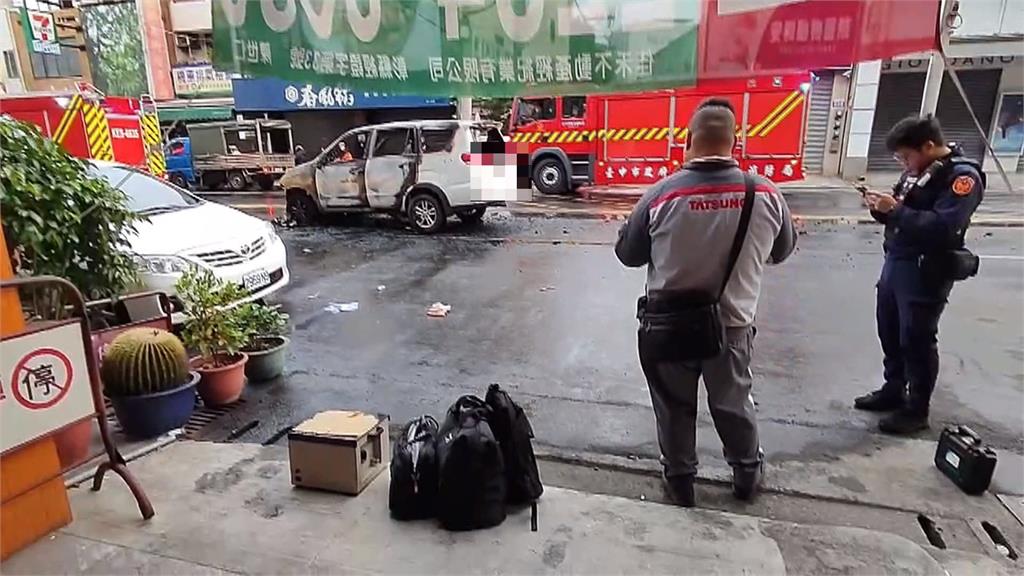 台中一日兩起逆向車禍！　轎車撞對向車再衝騎樓