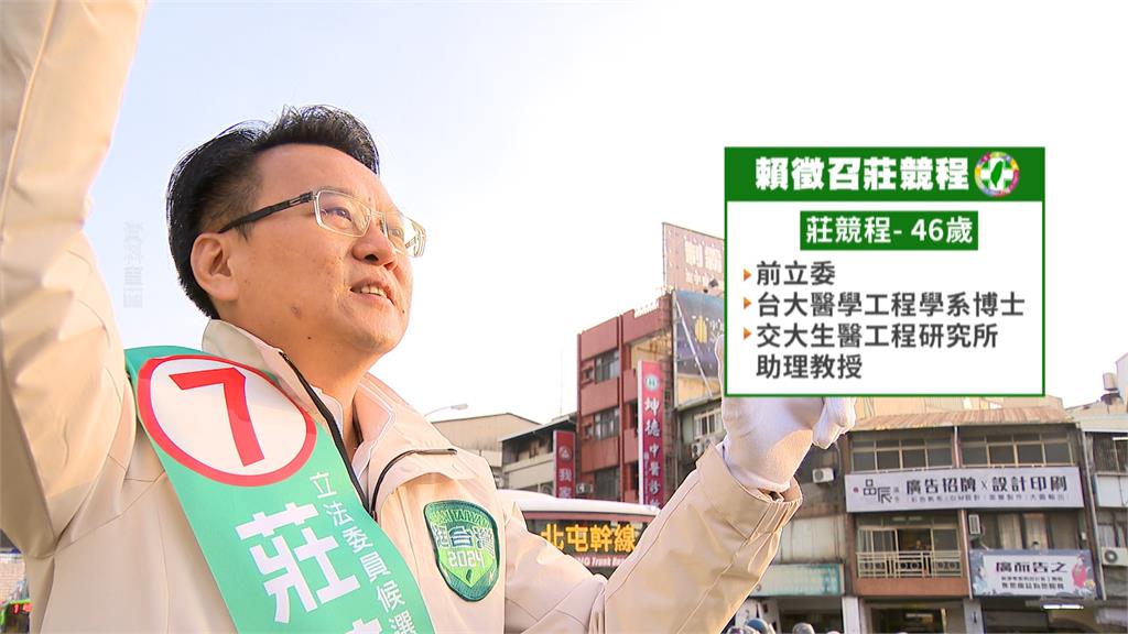 「醫工博士」莊競程證實獲賴總統徵召揮師北上戰竹市　綠營議員讚勝過高虹安