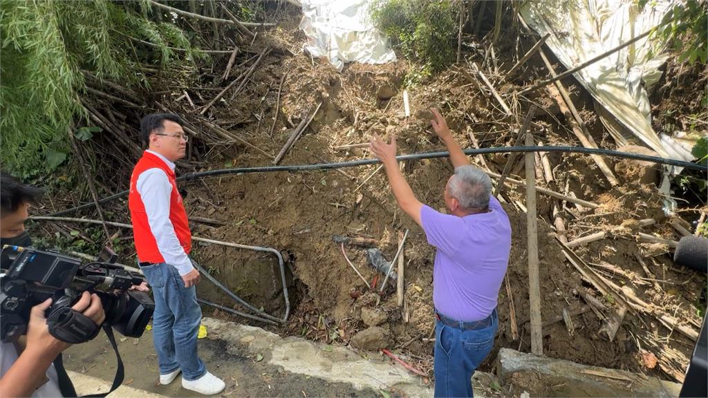 強降雨釀台東東坑路土石滑落　行政院中辦會勘改善