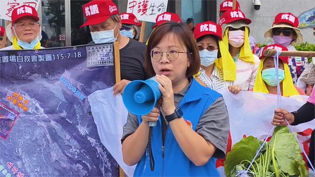 反大矽谷土資場　銅鑼鄉民舉白布條抗議　要求撤環評申請
