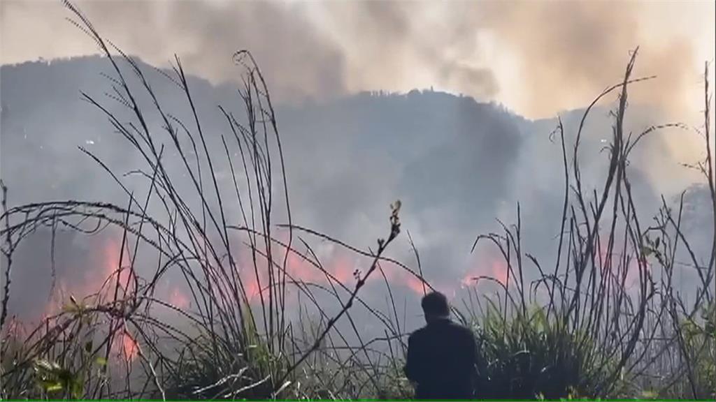 公墓火警釀禍? 埔里林班地大火燒毀3.5公頃林地